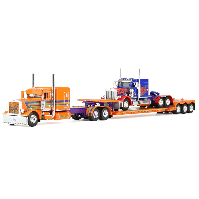 1/64 Peterbilt 389 Semi with Fontaine Renegade LXT40 Lowboy & Peterbilt 359 Load, Sadie Rae, DCP by First Gear