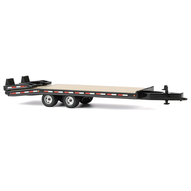 1/64 Beavertail Equipment Trailer (Black with White Rims), DCP by First Gear, Outback Toys Exclusive