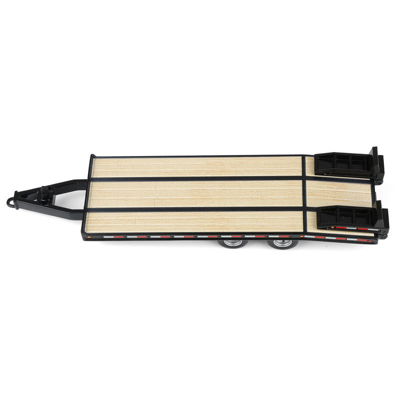 1/64 Beavertail Equipment Trailer (Black with White Rims), DCP by First Gear, Outback Toys Exclusive