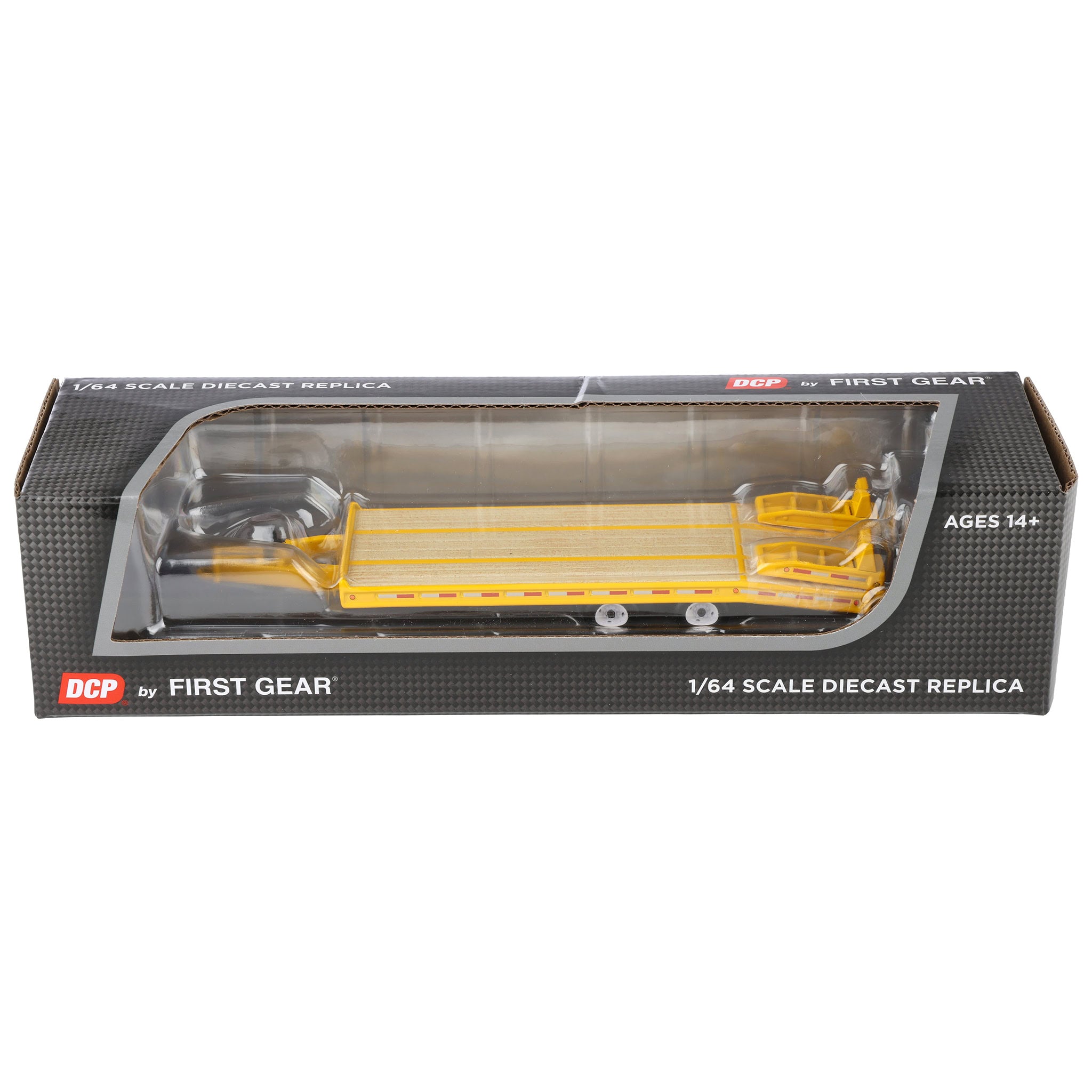 60-2142 DCP 1/64 Beavertail Equipment Trailer (Equipment Yellow