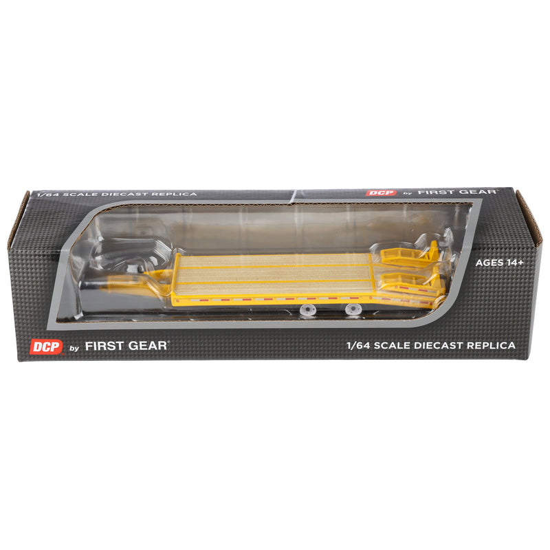 1/64 Beavertail Equipment Trailer (Equipment Yellow with White Rims), DCP by First Gear, Outback Toys Exclusive