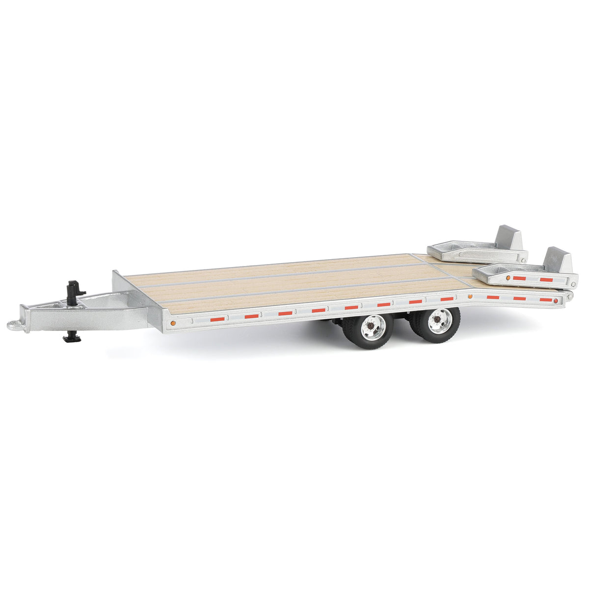 60-2143 DCP 1/64 Beavertail Equipment Trailer (Silver with Chrome