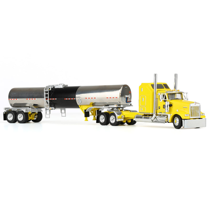 1/64 Kenworth W900L Semi with Brenner Tanker, Double C Transport, DCP by First Gear Dealer Exclusive