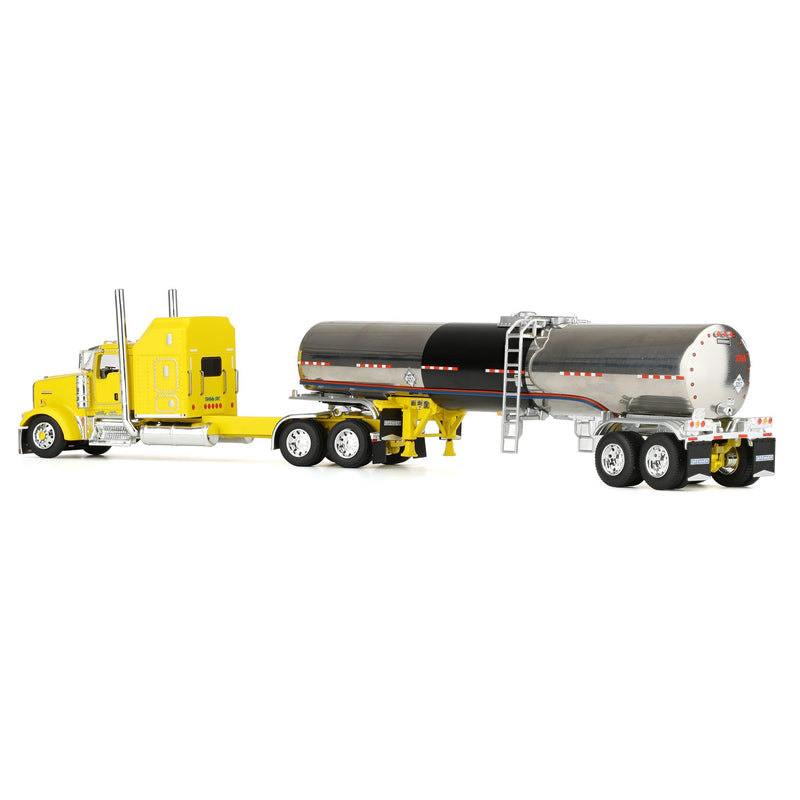 1/64 Kenworth W900L Semi with Brenner Tanker, Double C Transport, DCP by First Gear Dealer Exclusive