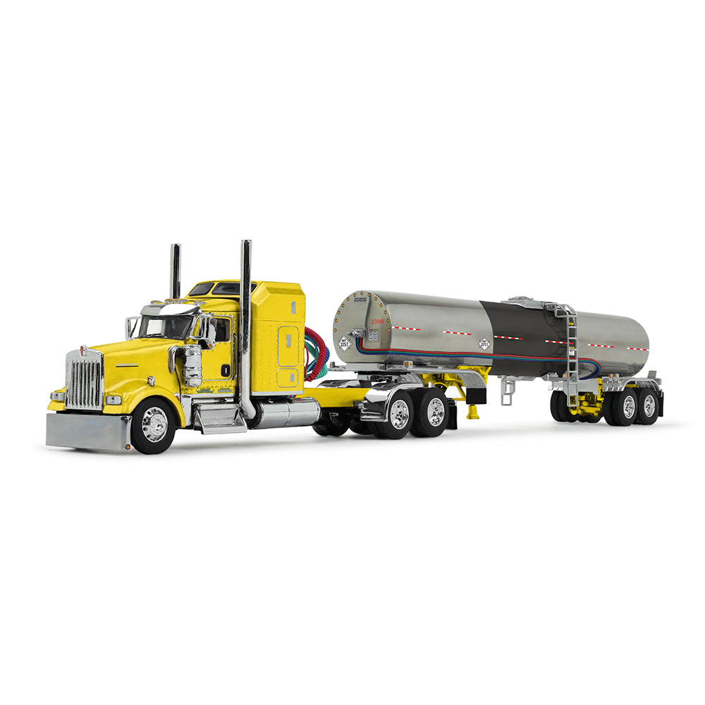1/64 Kenworth W900L Semi with Brenner Tanker, Double C Transport