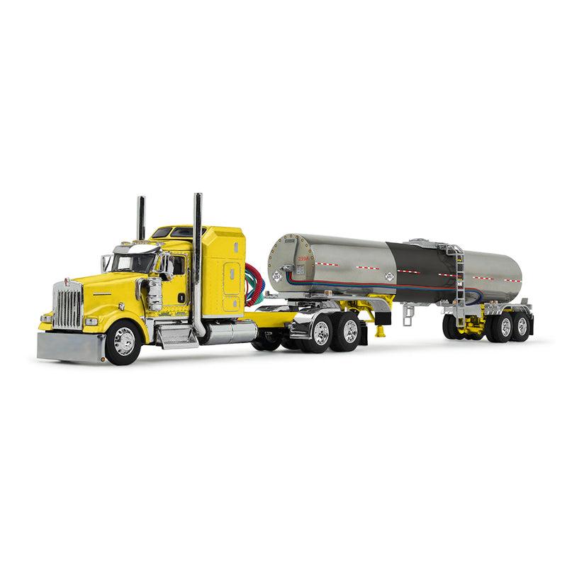 1/64 Kenworth W900L Semi with Brenner Tanker, Double C Transport, DCP by First Gear Dealer Exclusive