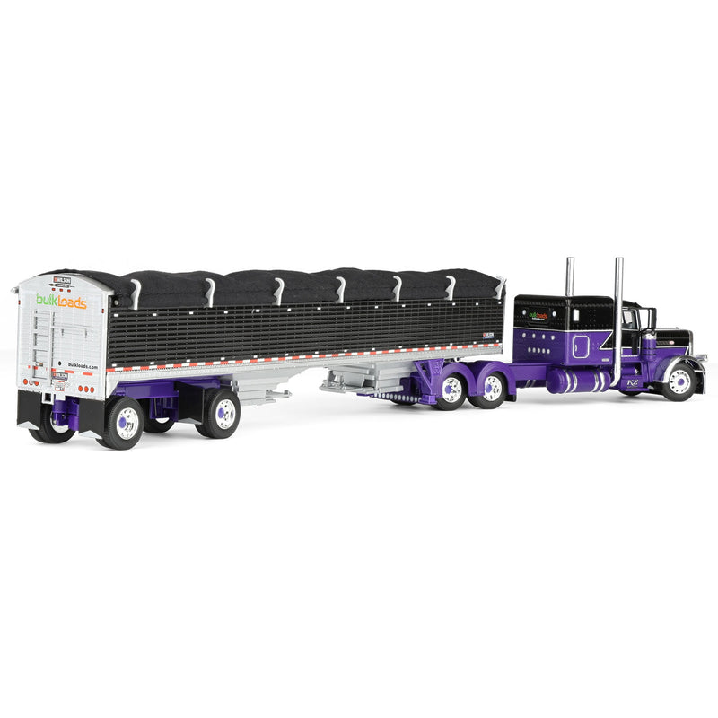 1/64 Peterbilt 389 Pride-N-Class Semi with 50ft Wilson Pacesetter Grain Trailer, K2/Bulkloads, DCP by First Gear