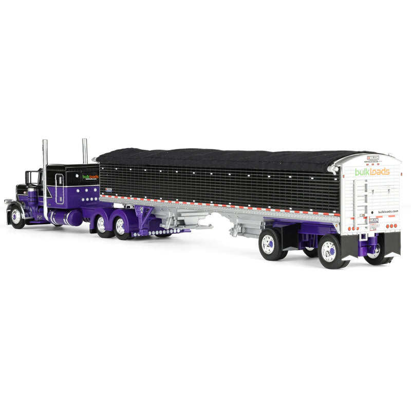 1/64 Peterbilt 389 Pride-N-Class Semi with 50ft Wilson Pacesetter Grain Trailer, K2/Bulkloads, DCP by First Gear