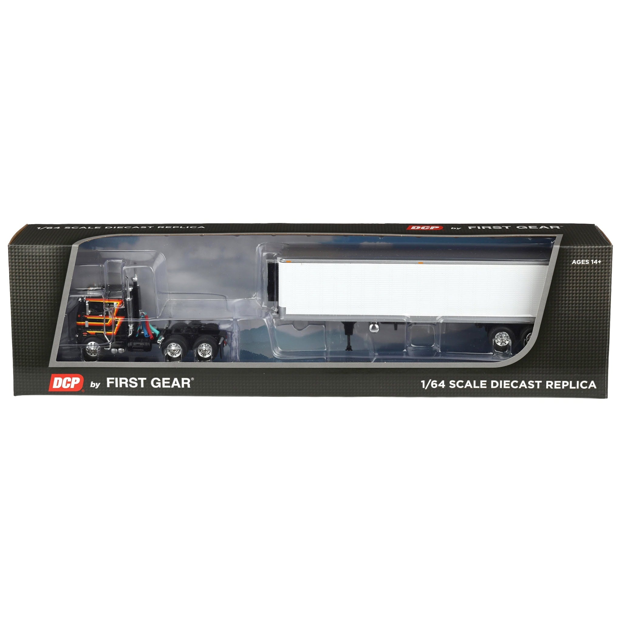60-2156 DCP 1/64 Black Peterbilt 352 COE 86in Sleeper with White