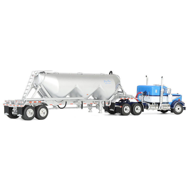 1/64 Kenworth W900A Semi Truck with Heil 3-Hopper Pneumatic Tanker, Shupe Bros Trucking, DCP by First Gear