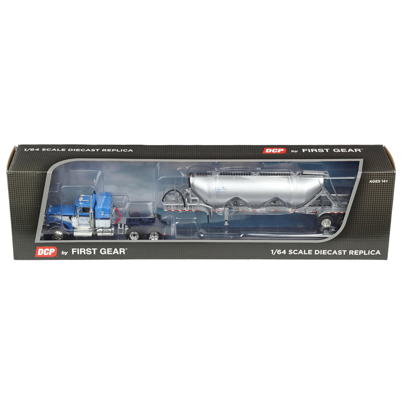1/64 Kenworth W900A Semi Truck with Heil 3-Hopper Pneumatic Tanker, Shupe Bros Trucking, DCP by First Gear