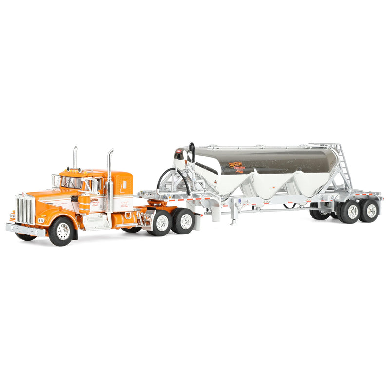 1/64 Kenworth W900A Semi Truck with Heil 3-Hopper Pneumatic Tanker, Tri-State Commodities, DCP by First Gear