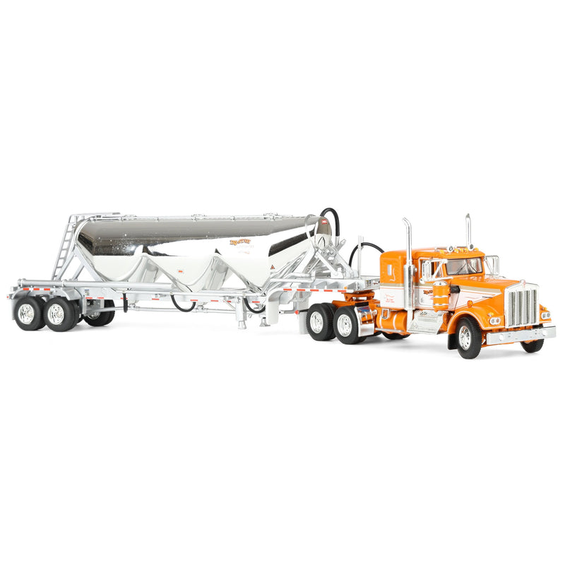 1/64 Kenworth W900A Semi Truck with Heil 3-Hopper Pneumatic Tanker, Tri-State Commodities, DCP by First Gear
