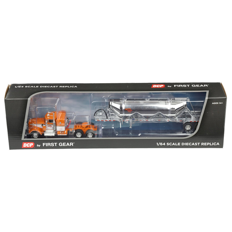 1/64 Kenworth W900A Semi Truck with Heil 3-Hopper Pneumatic Tanker, Tri-State Commodities, DCP by First Gear