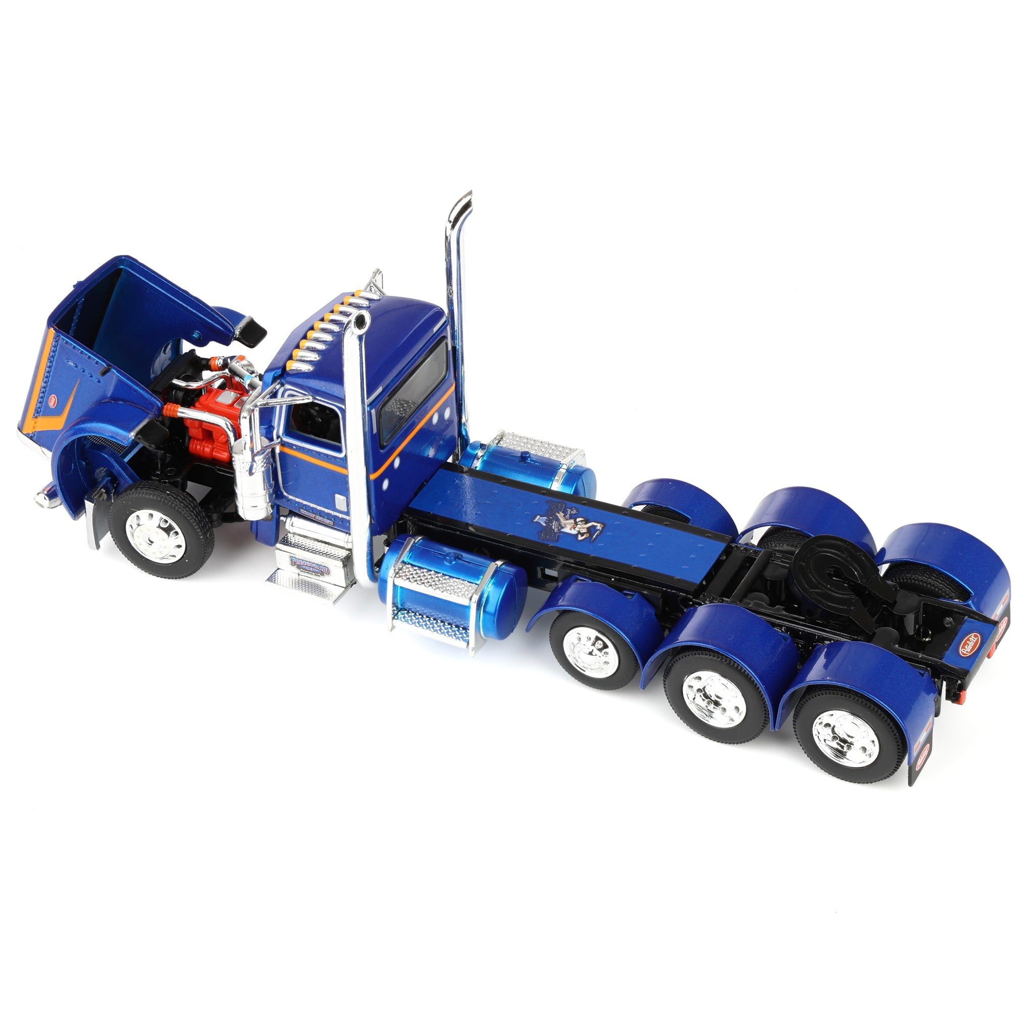 1/64 Peterbilt 389 Semi Truck with Walker Food Grade Tank Trailer