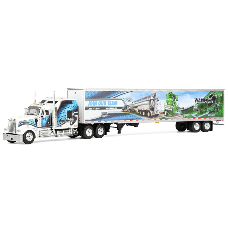 1/64 Kenworth W900L Semi Truck with 53ft Utility Trailer, Walinga Join Our Team, DCP by First Gear Dealer Exclusive