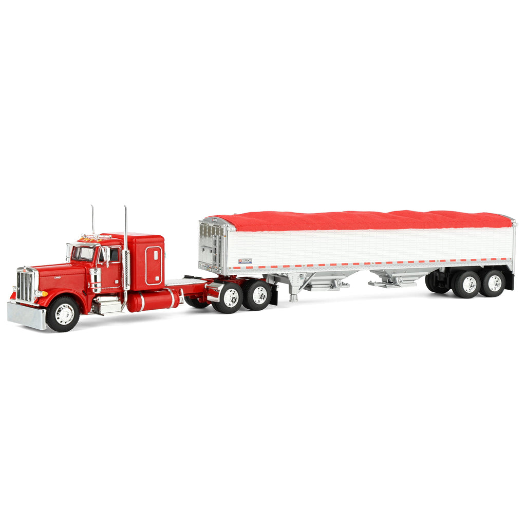 60-2201 DCP 1/64 Red Peterbilt 379 48in Flattop Sleeper w/ Tandem