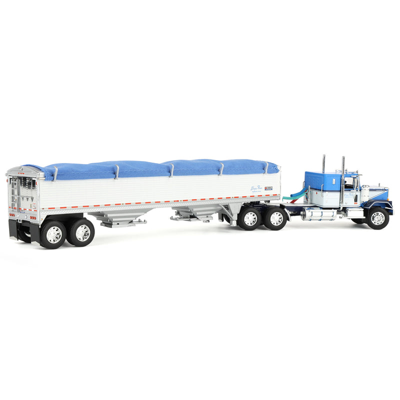 1/64 GMC General Semi Truck with Tandem Axle Wilson Pacesetter Grain Trailer, Shupe Bros Trucking, DCP by First Gear