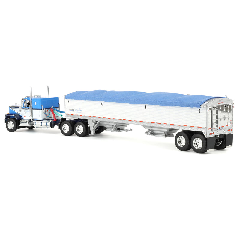 1/64 GMC General Semi Truck with Tandem Axle Wilson Pacesetter Grain Trailer, Shupe Bros Trucking, DCP by First Gear