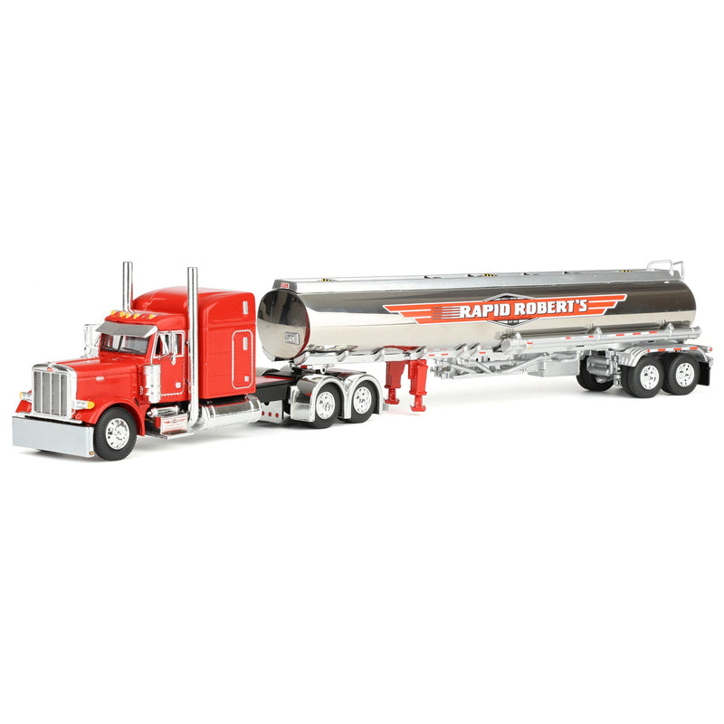 1/64 Peterbilt 379 Semi Truck with Heil Fuel Tanker, Rapid Roberts, DCP by First Gear Dealer Exclusive
