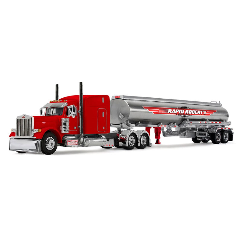 1/64 Peterbilt 379 Semi Truck with Heil Fuel Tanker, Rapid Roberts, DCP by First Gear Dealer Exclusive