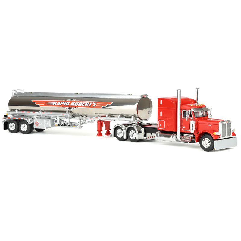 1/64 Peterbilt 379 Semi Truck with Heil Fuel Tanker, Rapid Roberts, DCP by First Gear Dealer Exclusive
