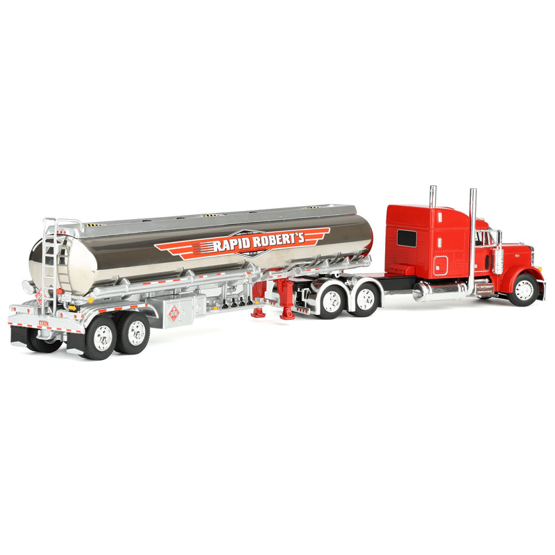 1/64 Peterbilt 379 Semi Truck with Heil Fuel Tanker, Rapid Roberts, DCP by First Gear Dealer Exclusive