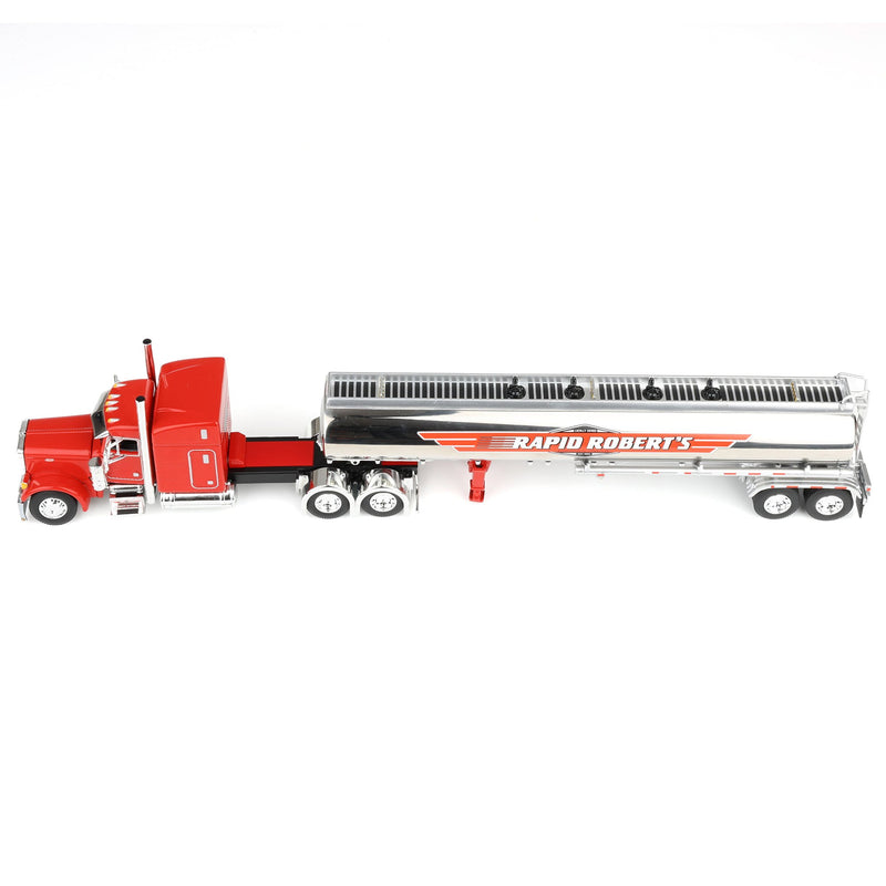 1/64 Peterbilt 379 Semi Truck with Heil Fuel Tanker, Rapid Roberts, DCP by First Gear Dealer Exclusive