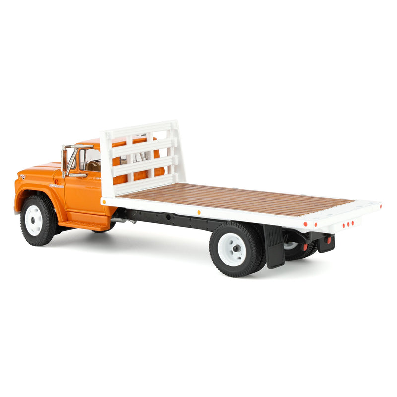 1/64 GMC 4000 Flatbed Truck, Omaha Orange & White, DCP by First Gear
