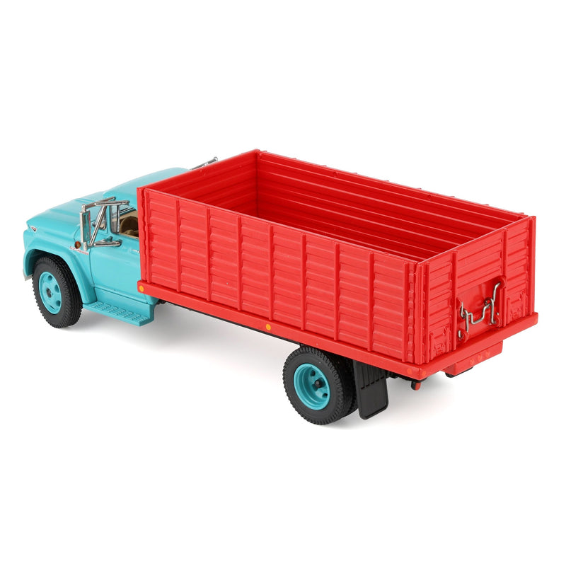 1/64 GMC 4000 Grain Truck, Turquoise & Red, DCP by First Gear