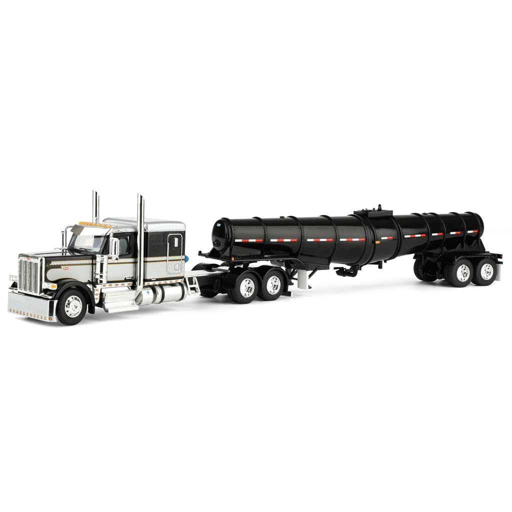 60-2262 DCP 1/64 Black Peterbilt 589 Semi Truck with 63in Flat Top