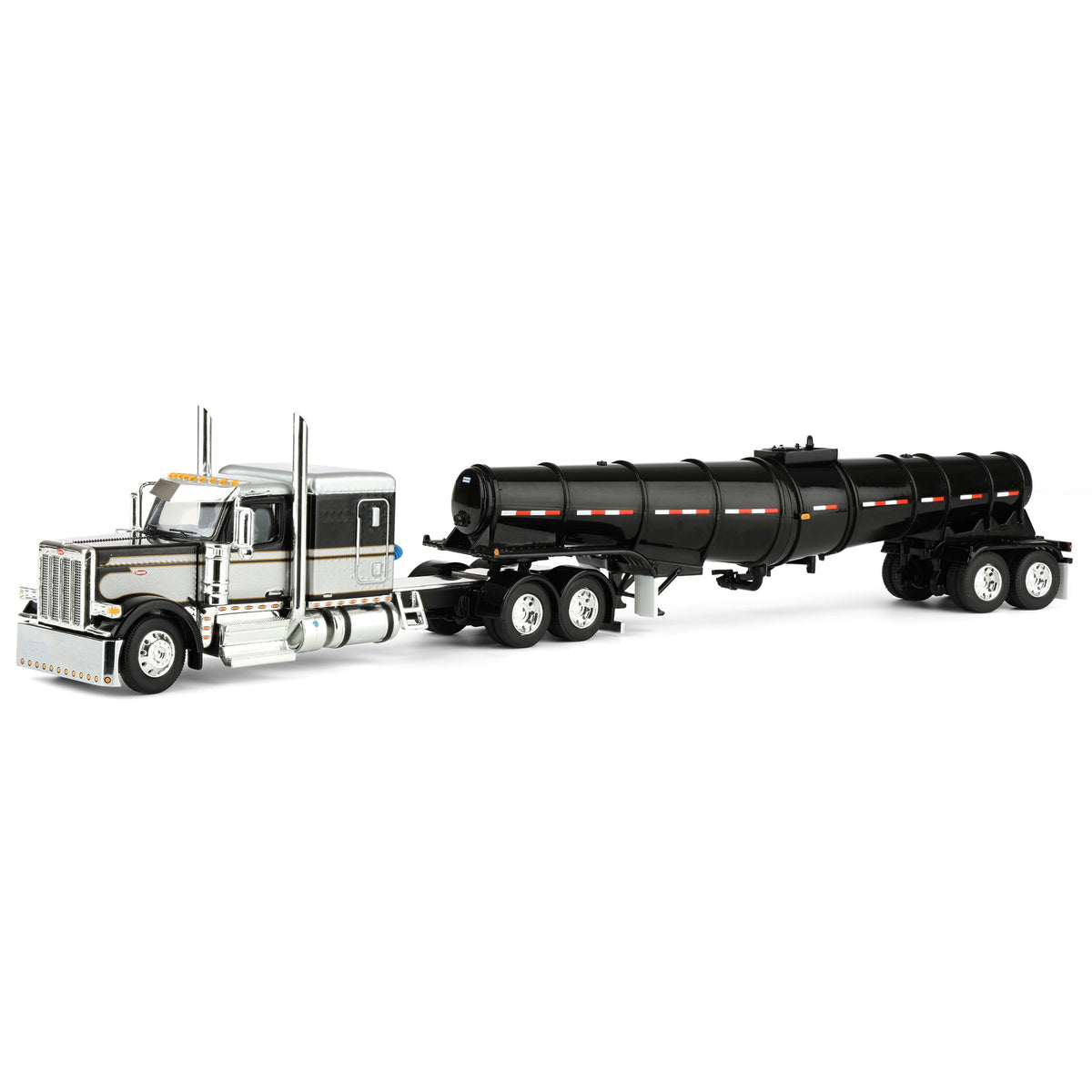 60-2262 DCP 1/64 Black Peterbilt 589 Semi Truck with 63in Flat Top