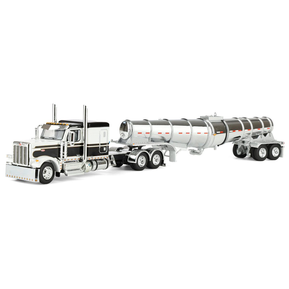 60-2264 DCP 1/64 Black/White Peterbilt 589 Semi Truck with 63in