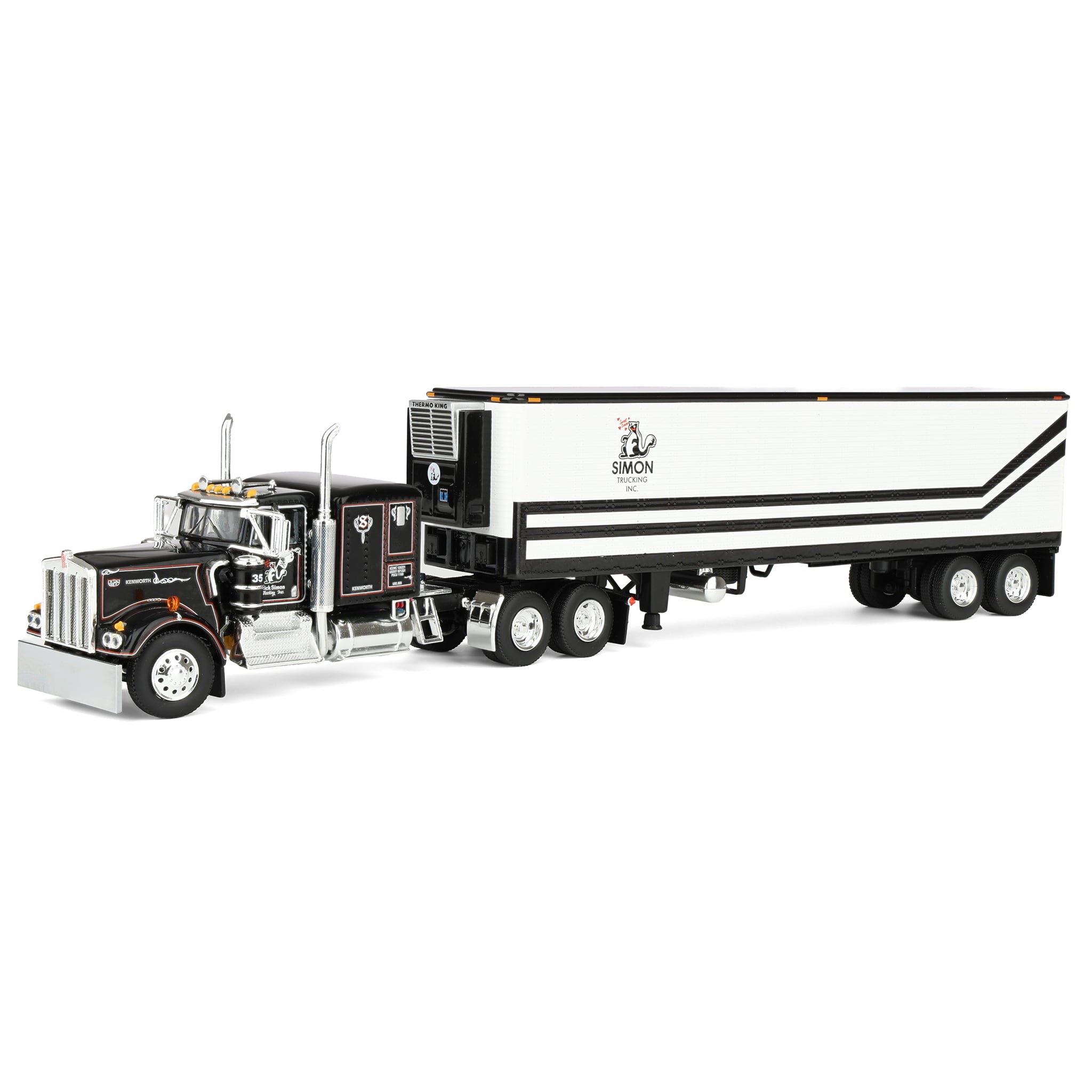 60-2272 DCP 1/64 Kenworth W900A with 40ft Vintage Reefer Trailer