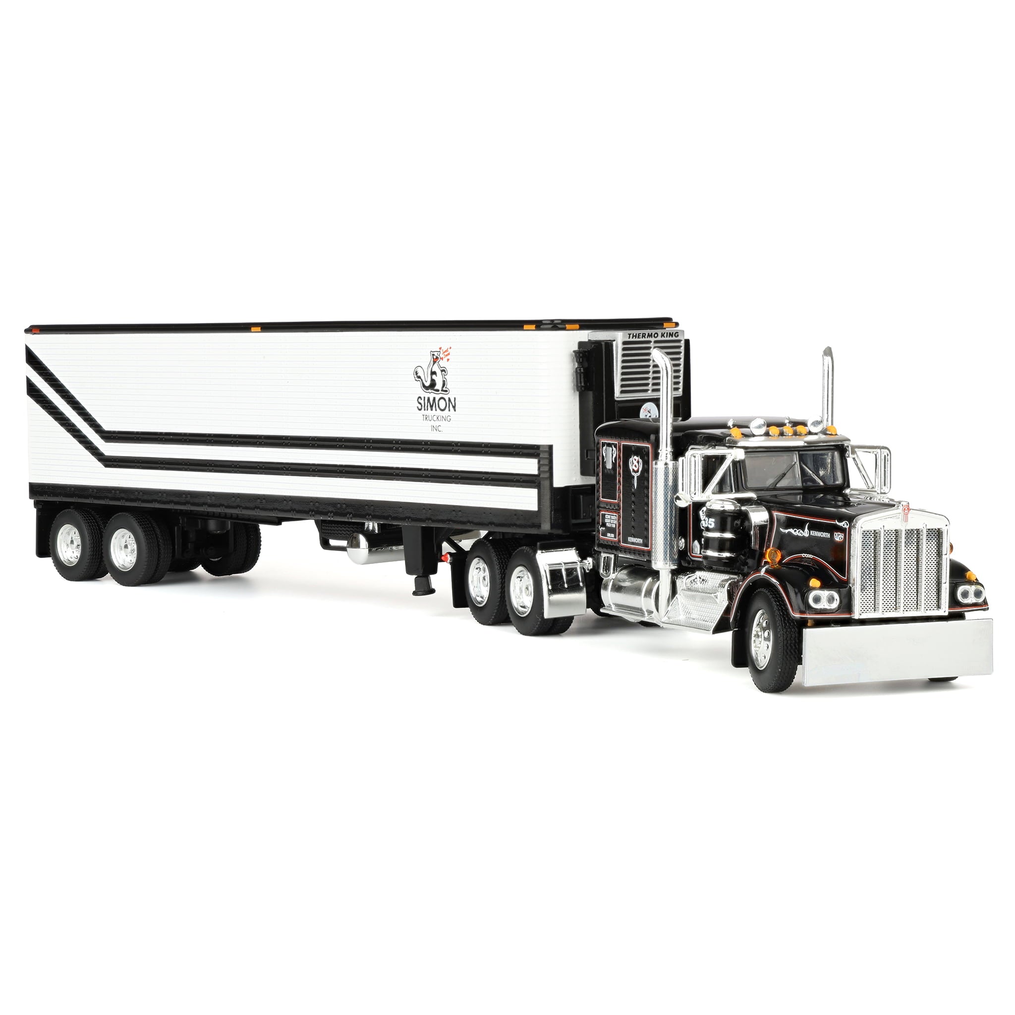 60-2272 DCP 1/64 Kenworth W900A with 40ft Vintage Reefer Trailer