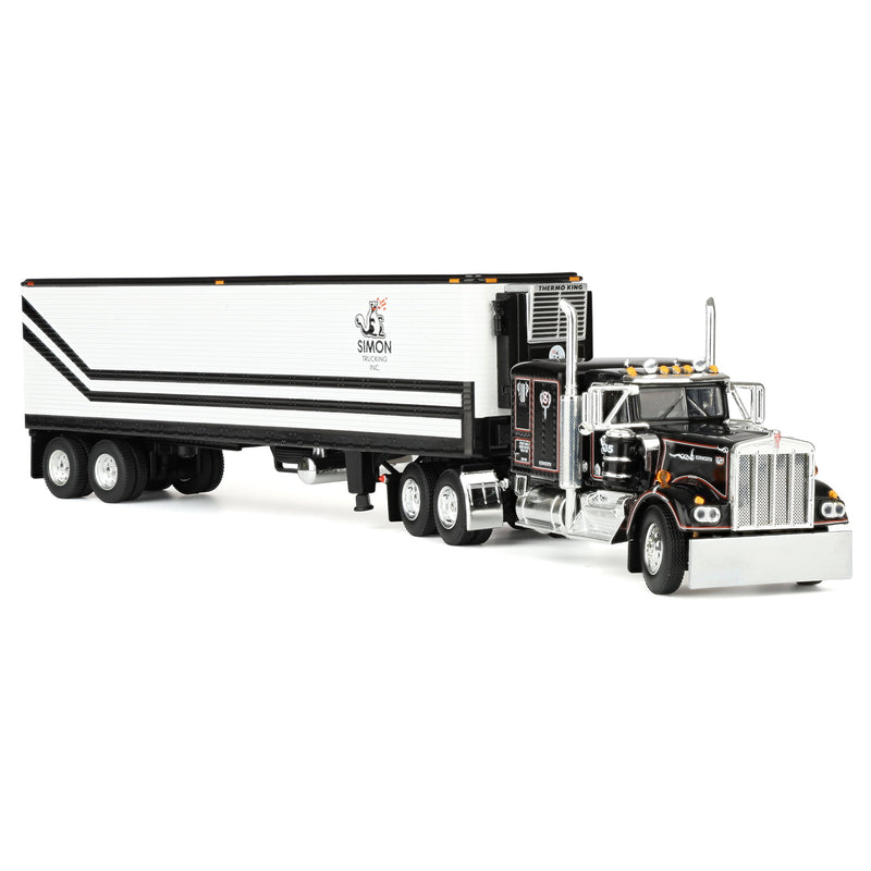1/64 Kenworth W900A with 40ft Vintage Reefer Trailer, Dick Simon Trucking, DCP by First Gear Dealer Exclusive