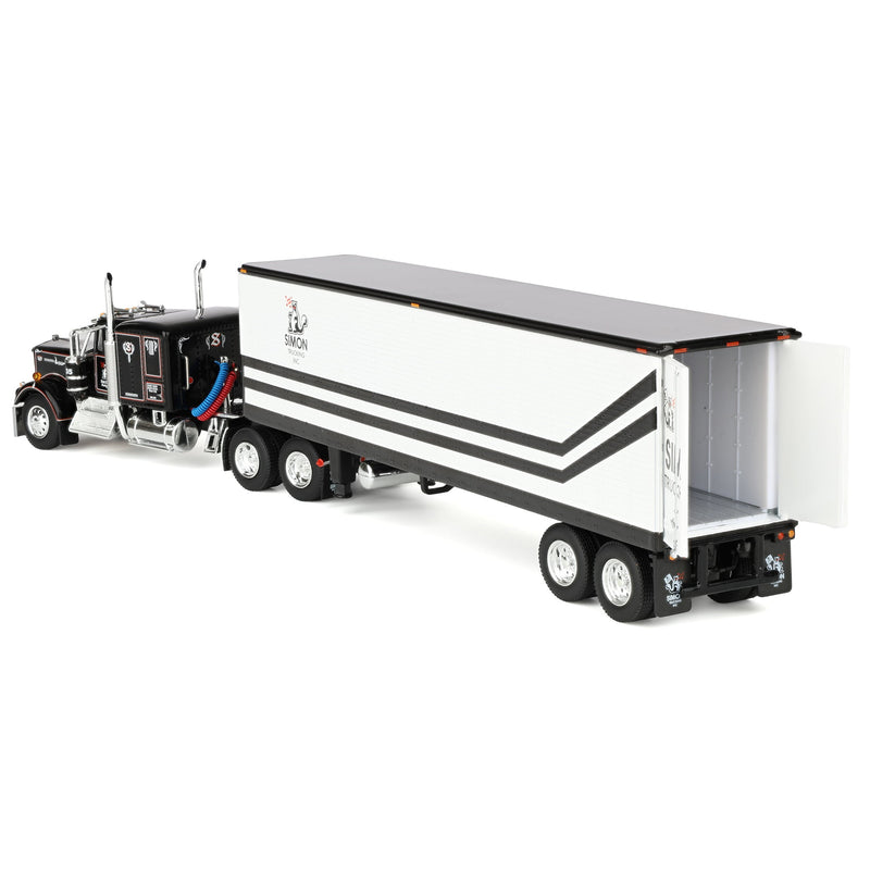 1/64 Kenworth W900A with 40ft Vintage Reefer Trailer, Dick Simon Trucking, DCP by First Gear Dealer Exclusive
