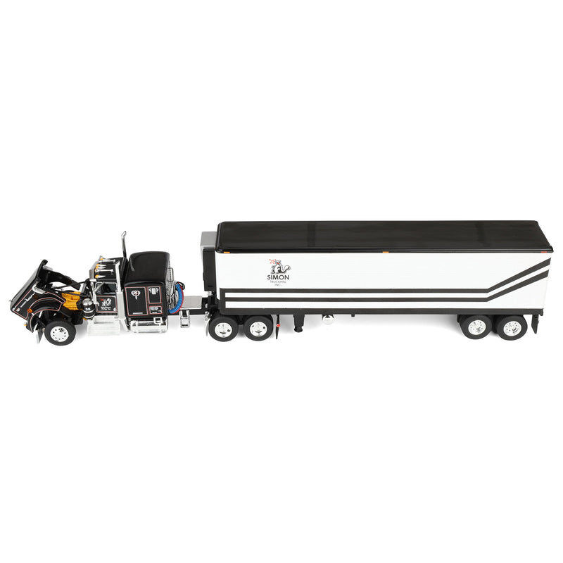 1/64 Kenworth W900A with 40ft Vintage Reefer Trailer, Dick Simon Trucking, DCP by First Gear Dealer Exclusive