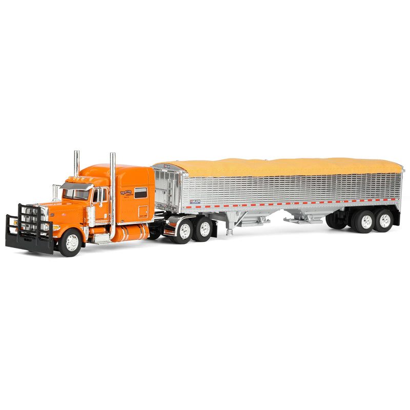 1/64 Peterbilt 389 with 43ft Wilson Pacesetter Grain Trailer, Tri-State Commodities, DCP by First Gear