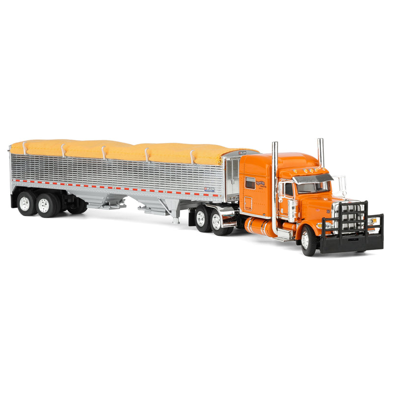 1/64 Peterbilt 389 with 43ft Wilson Pacesetter Grain Trailer, Tri-State Commodities, DCP by First Gear
