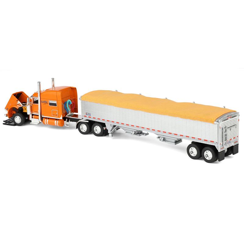 1/64 Peterbilt 389 with 43ft Wilson Pacesetter Grain Trailer, Tri-State Commodities, DCP by First Gear