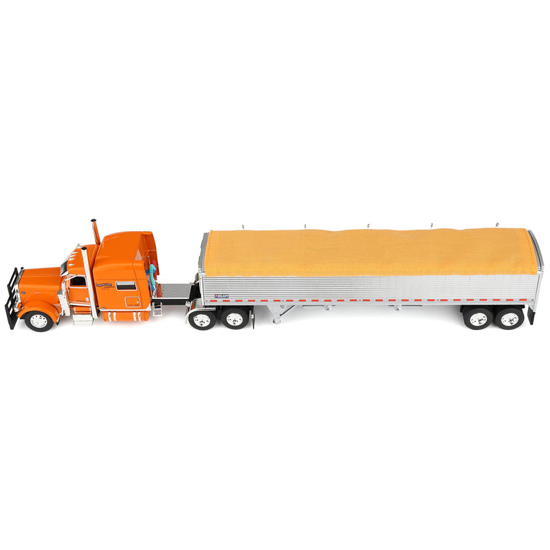 1/64 Peterbilt 389 with 43ft Wilson Pacesetter Grain Trailer, Tri-State Commodities, DCP by First Gear