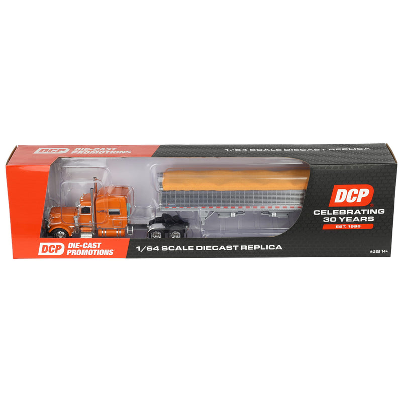 1/64 Peterbilt 389 with 43ft Wilson Pacesetter Grain Trailer, Tri-State Commodities, DCP by First Gear
