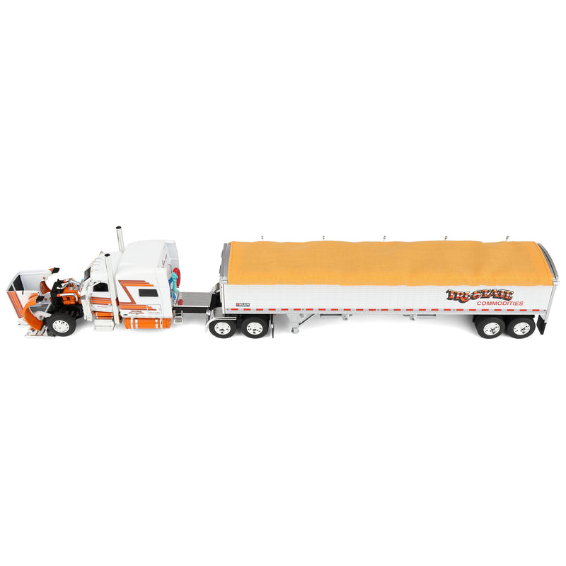 1/64 Peterbilt 389 with 43ft Wilson Pacesetter Grain Trailer, Tri-State Commodities, DCP by First Gear
