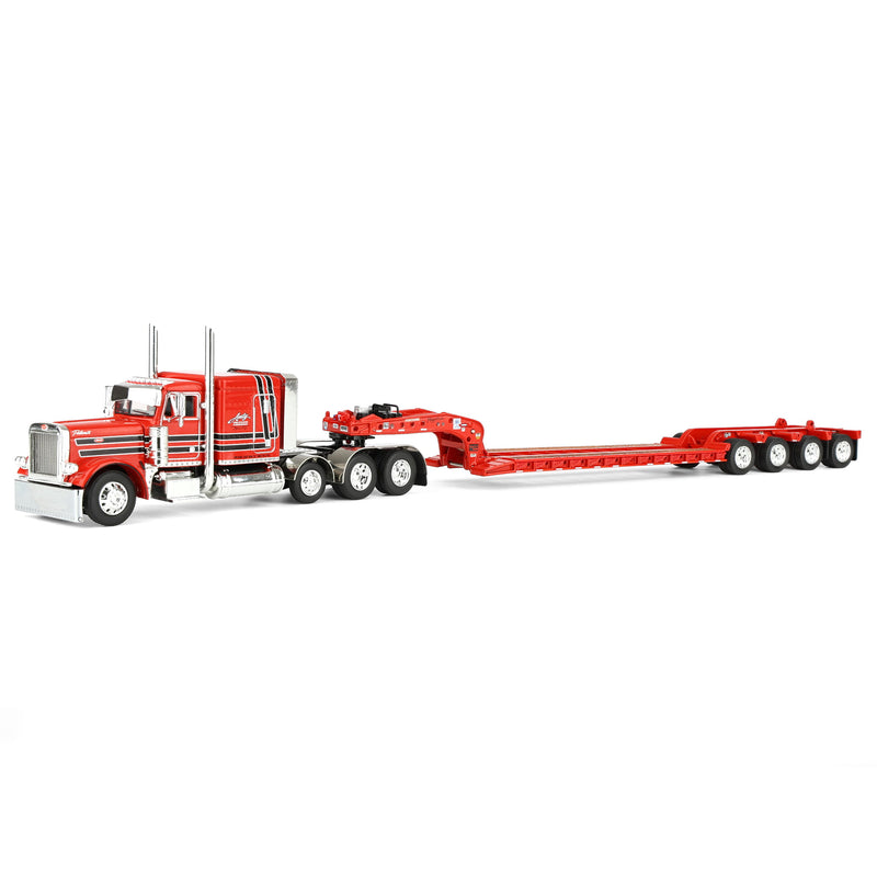 1/64 Peterbilt 379 Semi with Fontaine Magnitude Lowboy Trailer & Fliptail, Anty Trucking & Rigging, DCP by First Gear Dealer Exclusive