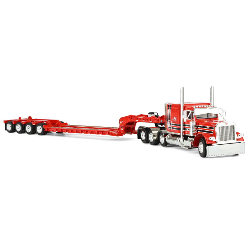 1/64 Peterbilt 379 Semi with Fontaine Magnitude Lowboy Trailer & Fliptail, Anty Trucking & Rigging, DCP by First Gear Dealer Exclusive