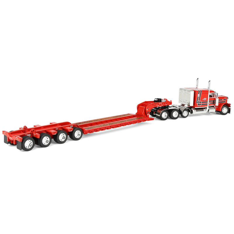 1/64 Peterbilt 379 Semi with Fontaine Magnitude Lowboy Trailer & Fliptail, Anty Trucking & Rigging, DCP by First Gear Dealer Exclusive