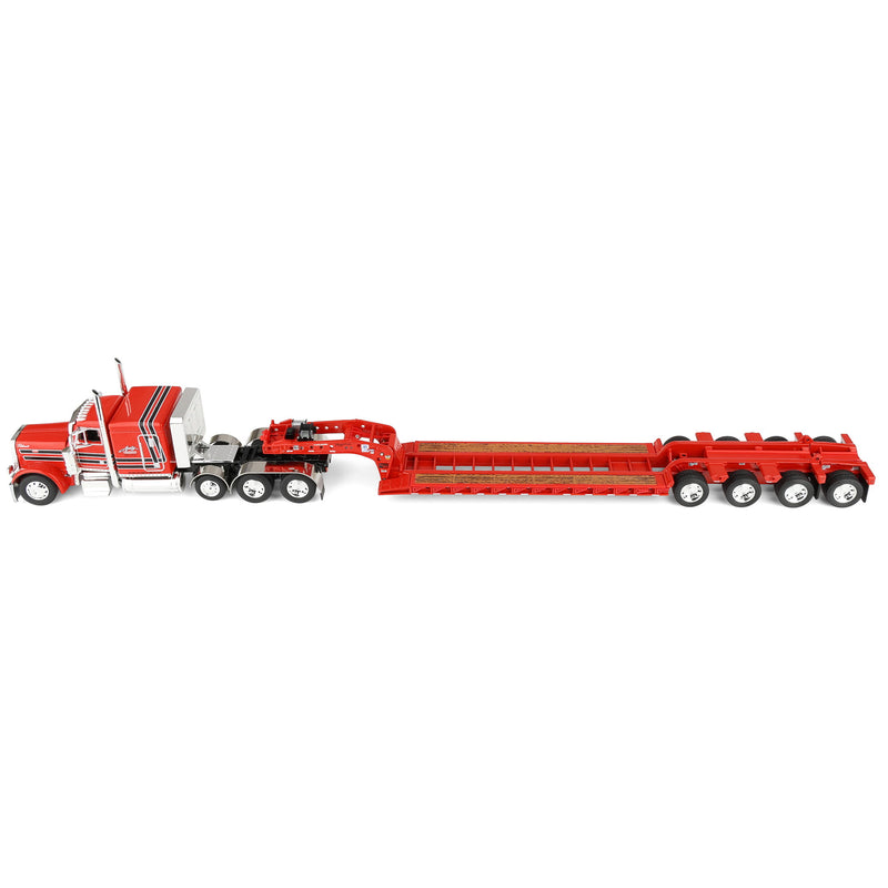 1/64 Peterbilt 379 Semi with Fontaine Magnitude Lowboy Trailer & Fliptail, Anty Trucking & Rigging, DCP by First Gear Dealer Exclusive