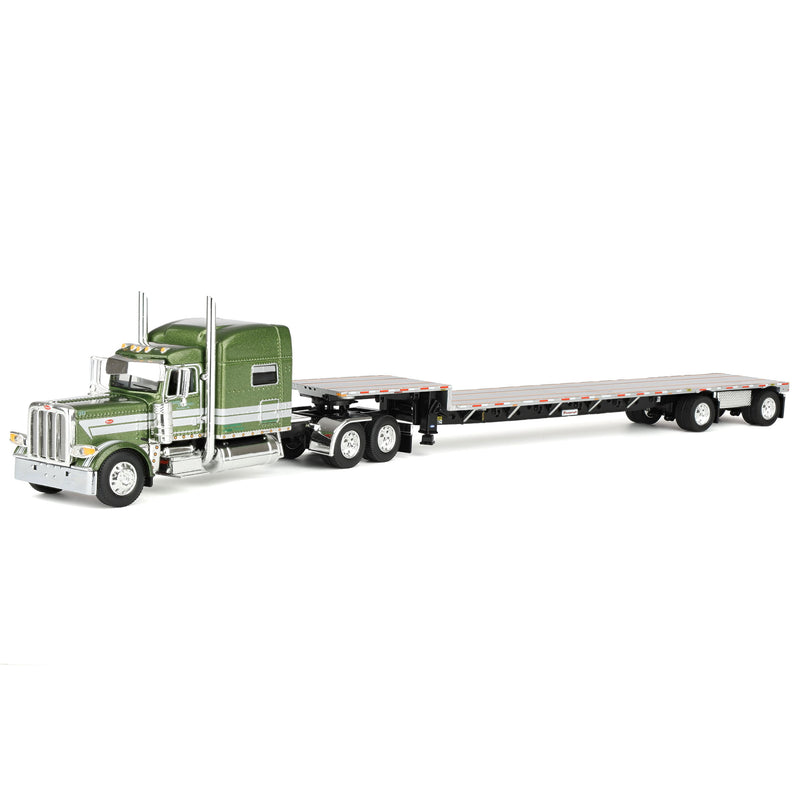 1/64 Peterbilt 389 Semi Truck with Transcraft Step Deck Trailer, Zimmerman Transport LLC, DCP by First Gear