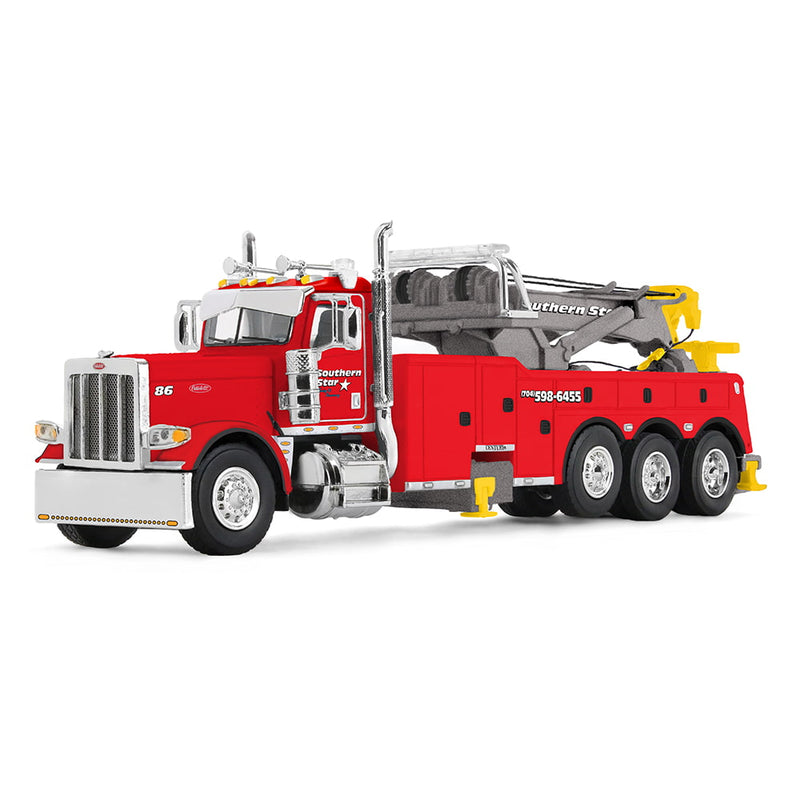 1/64 Peterbilt 389 Day Cab Tow Truck with Miller Century Model 1150 Rotator Wrecker, Red, Southern Star, Dealer Exclusive DCP by First Gear